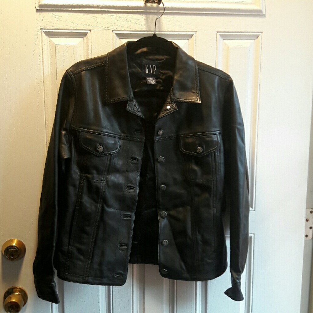 Black soft Leather jacket